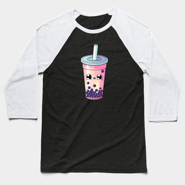 Bubble tea Baseball T-Shirt by SuperrSunday